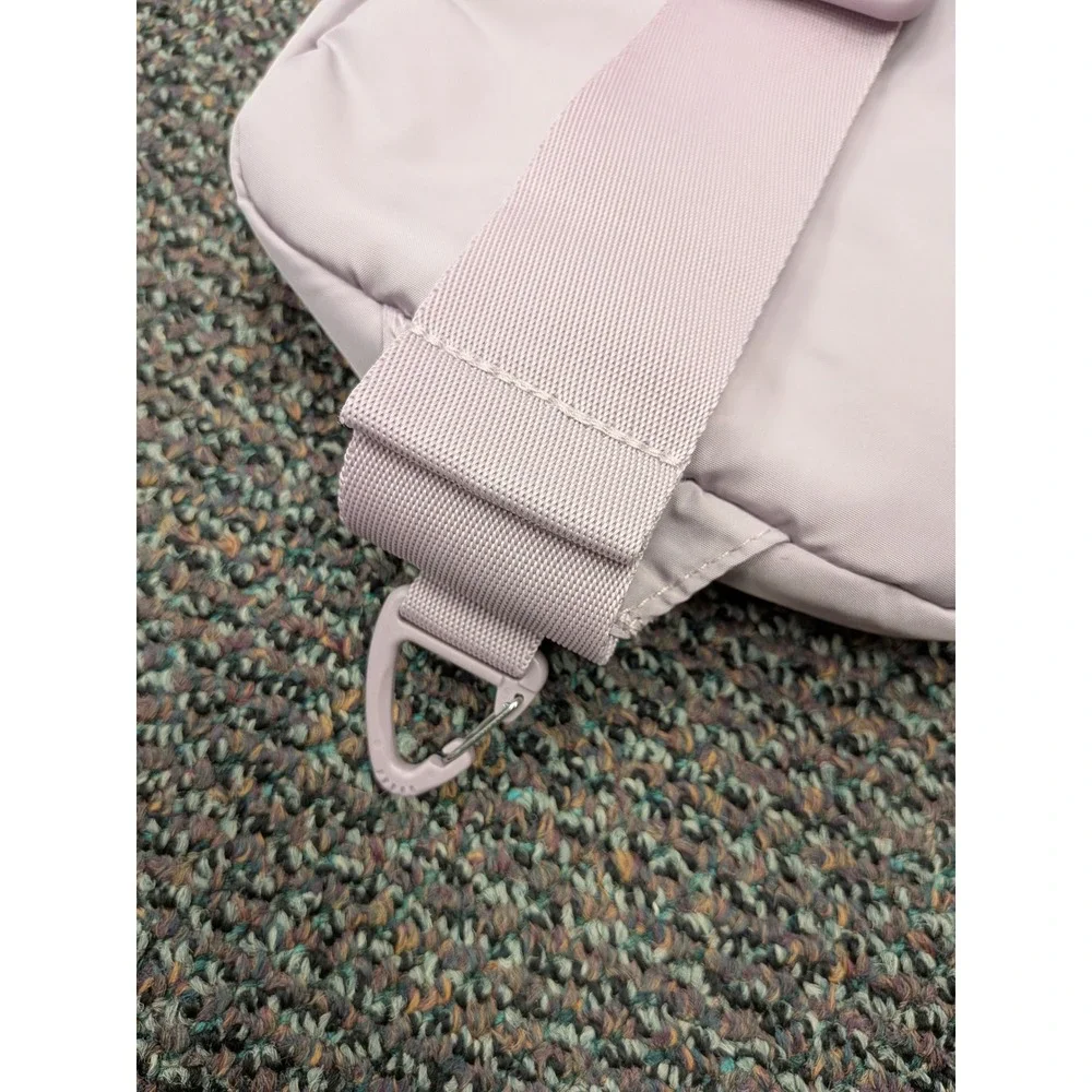 Adidas Lavender Purple Sling Bag Crossbody Backpack with Detachable Pouch - Picture 7 of 9
